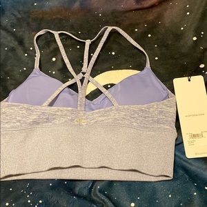 Alo Alosoft lavish bra periwinkle Heather Xs